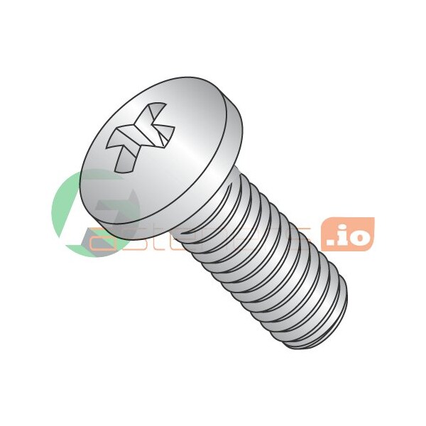 Newport Fasteners #10-32 x 3/8 in Phillips Pan Machine Screw, Plain Stainless Steel, 4000 PK 476293 - main